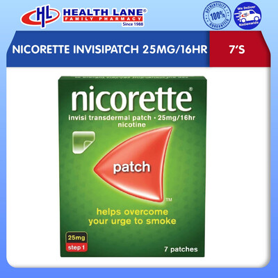 NICORETTE INVISIPATCH 25MG/16HR (7'S)